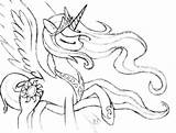 Princess Celestia Coloring Page » Turkau sketch template