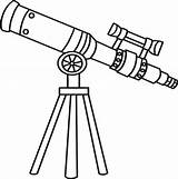 Telescopio Aislado Página Para colorear Niños 10993598 Vector En  sketch template