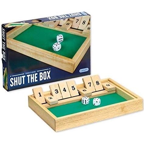 Jeu de société - GIBSONS - Shut the Box - Plateau - 2 joueurs ou plus ...