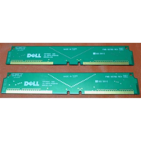 2x DELL CRIMM RDRAM MEMORY TERMINATOR MODULE