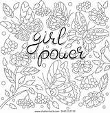 Girl Power Coloring Pages sketch template