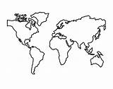 Free Coloring Pages World Map sketch template
