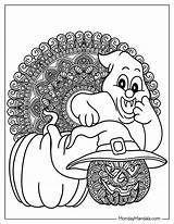 14 Halloween Mandala Coloring Pages Free PDF Printables sketch template