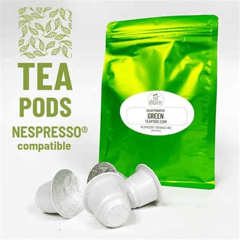 Green tea decaffeinated tea pods for Nespresso brewers OriginalLine ...