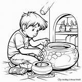 Pottery Coloring Pages  Free & Printable sketch template