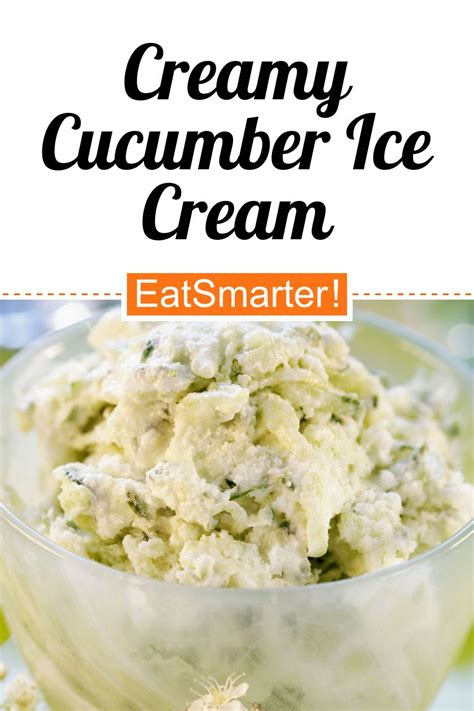 Creamy Cucumber Ice Cream recipe | Eat Smarter USA