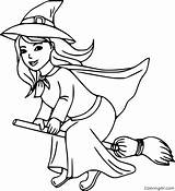 Free Printable witch coloring Pages For Kids  sketch template