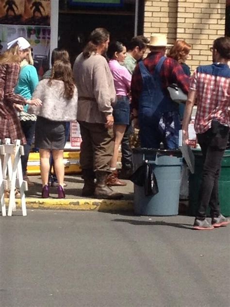 Christian Kane filming TNT'S new series The Librarians on Location in ...