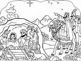 Free Jesus Birth Coloring Page Download  sketch template