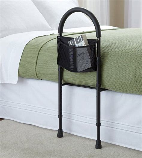 Safety Bed Rail Mobility aid Adjustable in Height with Useful Storage ...