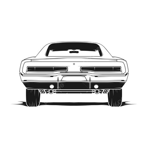 Classic Car Back Viev, Classic, Car, Classic Car PNG and Vector with Transparent Background for ...