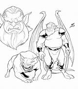 Gargoyle Coloring Pages sketch template