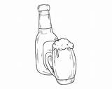 Premium Vector  Beer Coloring Page For Kids 007 sketch template