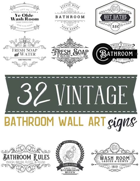 Vintage-Bathroom-Wall-Art-Cover-Page — Capturing Wonderland