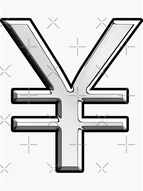 "Japanese Yen Currency Symbol" Sticker for Sale by Garaga | Redbubble