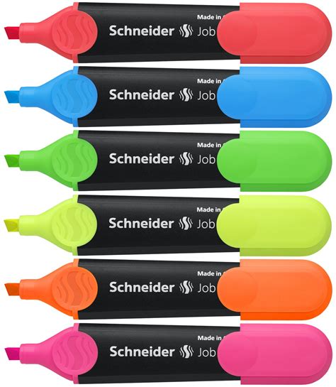 SCHNEIDER JOB HIGHLIGHTERS ~ light resistant colors will not fade