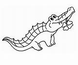 Crocodile Coloring Pages Free Printable PDF sketch template