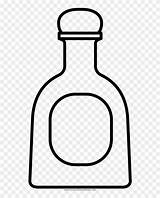 Tequila Bottle Coloring Page  Line Art HD Png Download sketch template