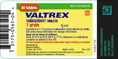 oval blue valtrex 500 mg Images - VALTREX - valacyclovir hydrochloride - NDC 0173-0933-10