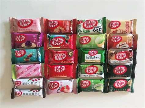 Japanese Kit Kat Mini Bar 21 pcs , ALL DIFFERENT FLAVORS Assortments ...