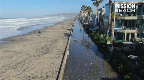 Above San Diego | Drone over January coastal high tides and flooding ...