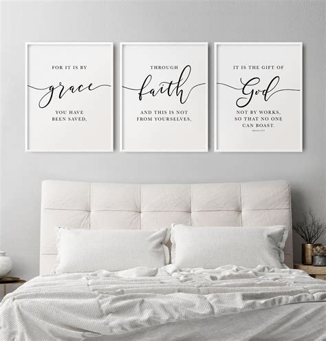 Bible Verse Art Scripture Wall Christian Decor Bedroom - Etsy Singapore