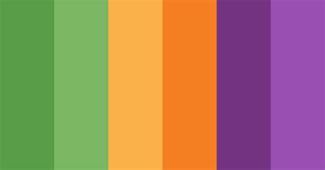 Green, Orange And Purple Color Scheme » Green » SchemeColor.com