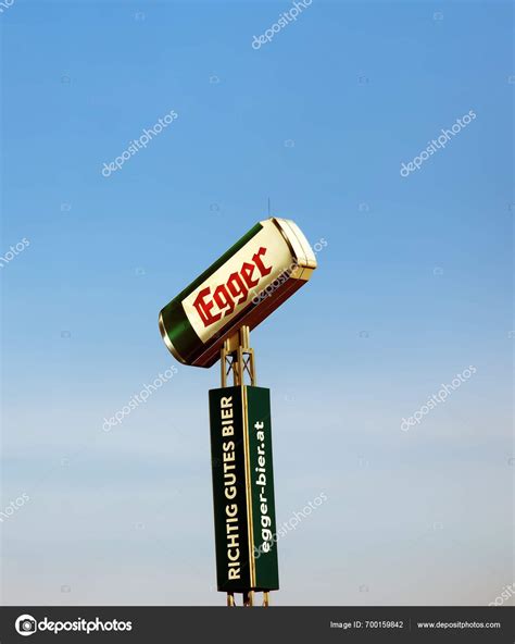 Road Vienna Austria 2024 Advertising Egger Beer Beer Wholesale Warehouse — Stock Editorial Photo ...