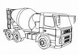 A Cement Mixer Truck coloring Page  Download Print Or Color Online sketch template