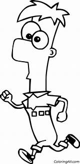 Phineas And Ferb Coloring Pages  ColoringAll sketch template