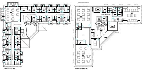 AutoCAD File Of Hotel Architecture Floor Plan CAD Drawing - Cadbull