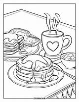 80  Pancake Coloring Pages For Kids & Adults Free Printable PDFs sketch template
