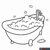 Taking A Bath Coloring Pages Sketch Page sketch template