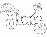 Coloring Pages For June sketch template