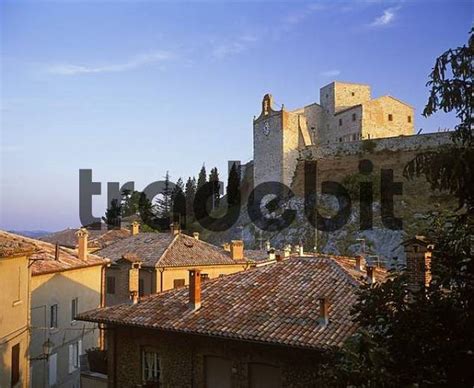 Malatesta castle, Verucchio, Marecchia valley, Emilia-Romagna, Ital...