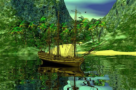 Pirate's cove Digital Art by Claude McCoy - Fine Art America