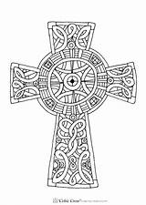 Celtic Cross Coloring Page  Home sketch template