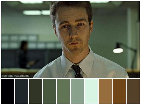 Color Palette Cinema on Instagram: “: "Fight Club" (1999). •Directed by David Fincher ...