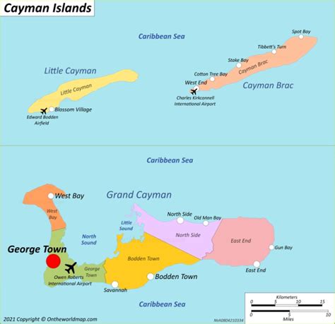 Cayman Islands Map | Detailed Maps of Cayman Islands