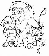 Printable Dora Coloring Pages sketch template