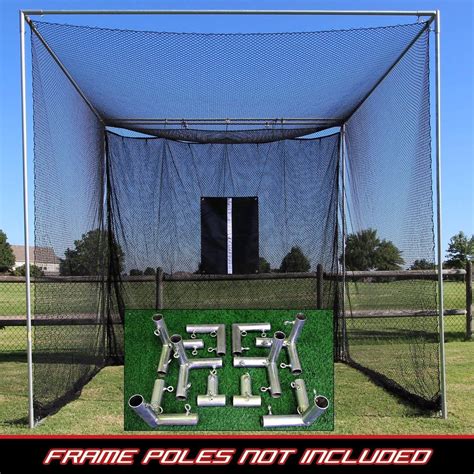 Cimarron 10x10x10 Masters Golf Net w/ Frame Corner Kit CM-MAS10GNTC | Golf net, Golf hitting net ...