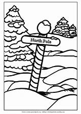 North Pole  Coloring Sheets sketch template
