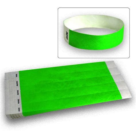 Little Max Paper Wristbands Pack of 100 Wristbands Paper tyvek Party ...