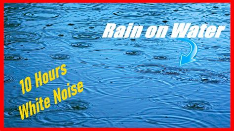 Rain on Water Sounds for Sleeping 🌧️10 Hours White Noise, Help Insomnia - YouTube