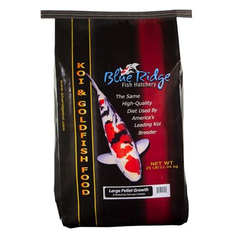 Blue Ridge Growth Formula Koi & Goldfish Food - Mini and Large Pellets ...