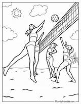 Volleyball Coloring Page These Are For You Taylor sketch template