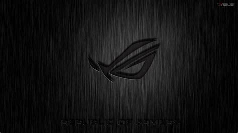 Download Asus Rog 4k Gaming Black Logo On Rain Wallpaper | Wallpapers.com