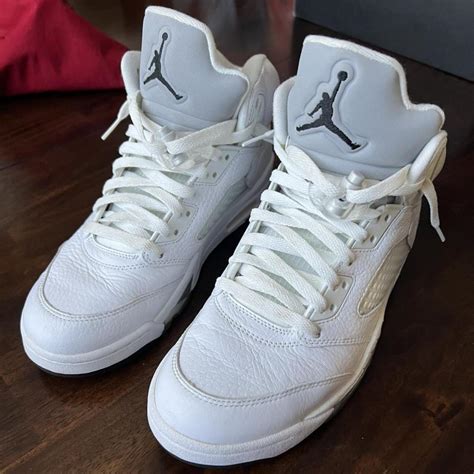 Air Jordan 5 “Metallic White” 2015 Size 8 Condition... - Depop