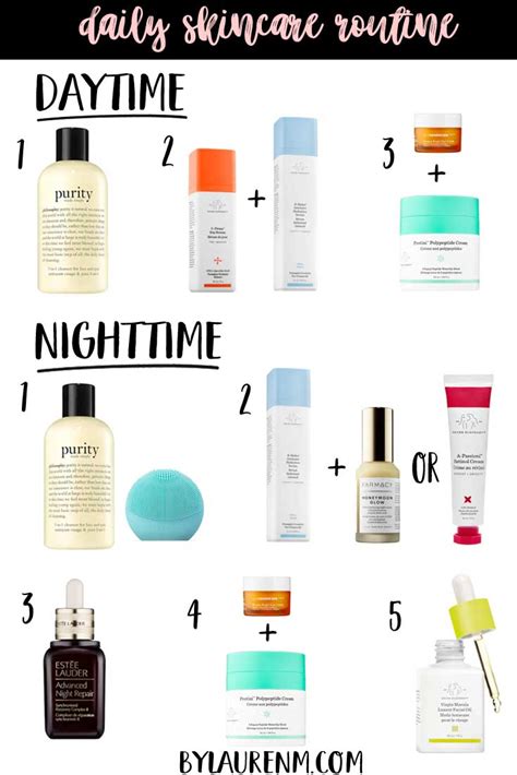 Daily Skincare Routine | Daytime and Nighttime Skincare | By Lauren M