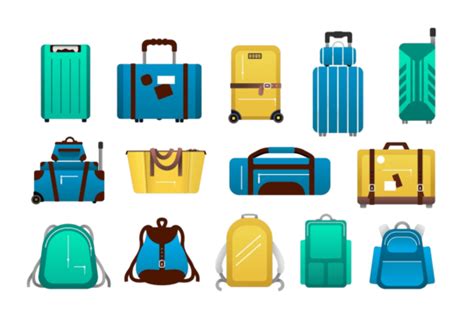 Luggage Cartoon Vector Art HD Images | Free Download on Pngtree